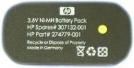 HP Batteri (500 mAh 3.6 V, Originalt) passende til Batteri til HP 334210-BT1