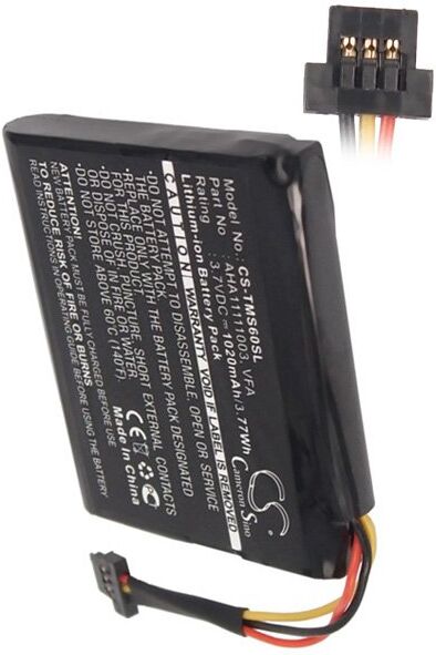 TomTom Batteri (1020 mAh 3.7 V) passende til Batteri til TomTom Start 60 M EU