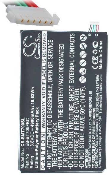 Samsung Batteri (4900 mAh 3.8 V) passende til Batteri til Samsung SM-T705C