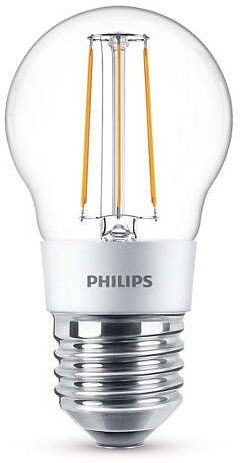 E27 Philips Filament E27 LED-lyspærer 5W (40W) (Lustre, Klart, Kan dimmes)