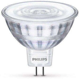 GU5.3 / MR16 (12V) Philips GU5.3 LED-lyspærer 5W (35W) (Spot, Kan dimmes)