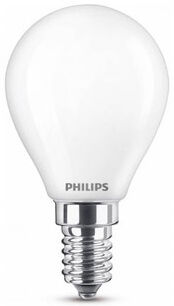 E14 Philips E14 LED-lyspærer 6,5W (60W) (Lustre, Frostet)