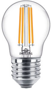 E27 Philips E27 LED-lyspærer 6,5W (60W) (Lustre, Klart)