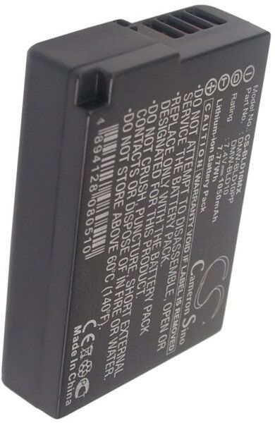 Panasonic Batteri (1050 mAh 7.4 V) passende til Batteri til Panasonic Lumix DMC-GX1SBODY