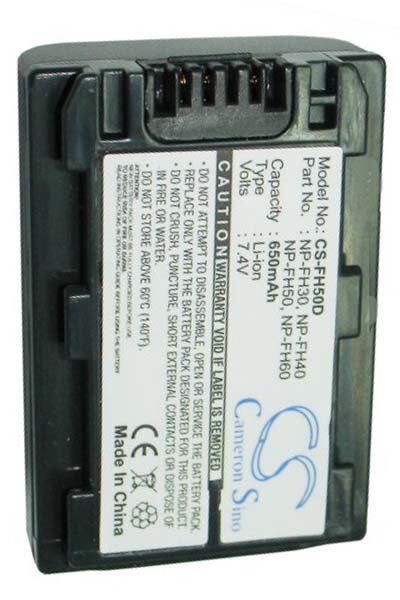Sony Batteri (650 mAh 7.4 V, Mørk grå) passende til Batteri til Sony HDR-CX105E