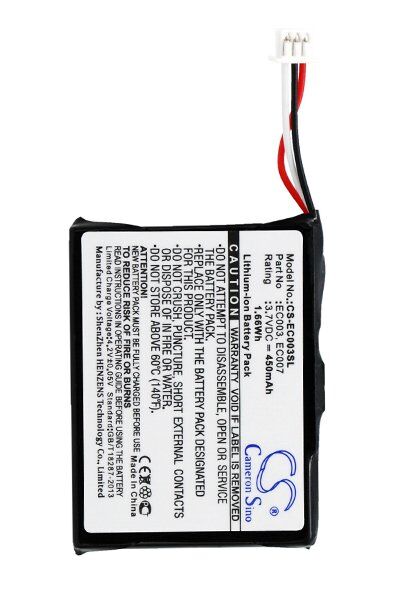 Apple Batteri (450 mAh 3.7 V, Sort) passende til Batteri til Apple iPod Mini (4GB) M9800B/A