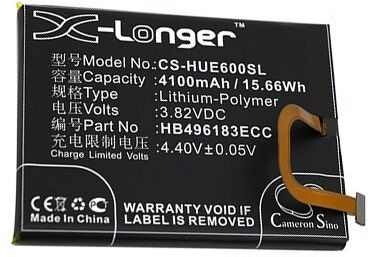 Huawei Batteri (4100 mAh 3.82 V, Sort) passende til Batteri til Huawei NCE-TL00