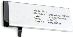 Apple Batteri (1900 mAh 3.8 V, Sort) passende til Batteri til Apple A1691