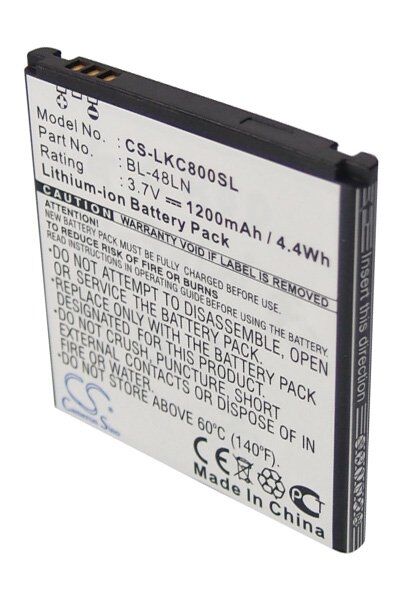 LG Batteri (1200 mAh 3.7 V) passende til Batteri til LG P720