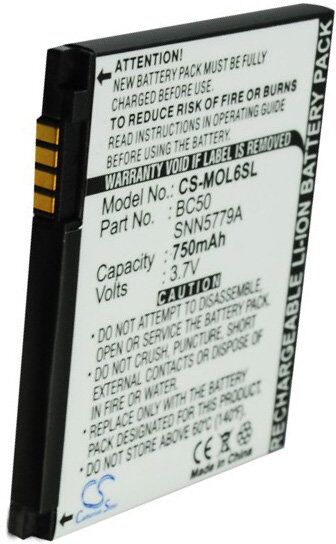 Motorola Batteri (750 mAh 3.7 V, Sort) passende til Batteri til Motorola W220M