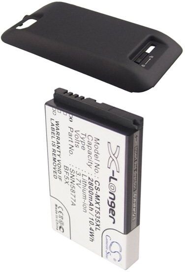 Motorola Batteri (2800 mAh 3.7 V, Sort) passende til Batteri til Motorola Defy XT