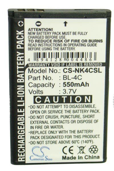 Hyundai Batteri (550 mAh 3.7 V, Sort) passende til Batteri til Hyundai MB-121