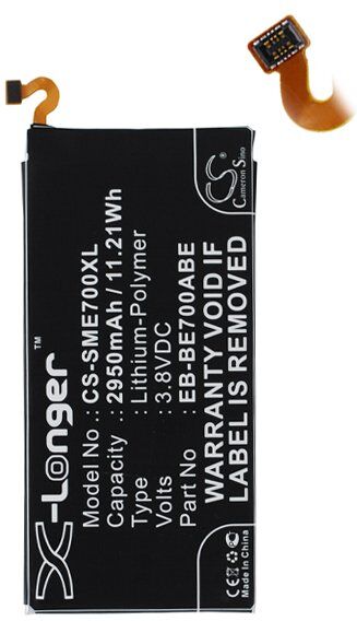 Samsung Batteri (2950 mAh 3.8 V) passende til Batteri til Samsung SM-E700H/DS