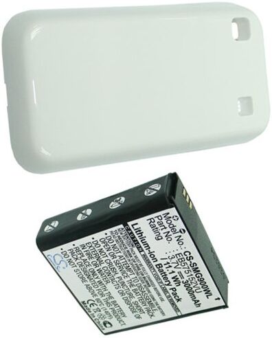 Samsung Batteri (3000 mAh 3.7 V, Hvit) passende til Batteri til Samsung SHW-M110S