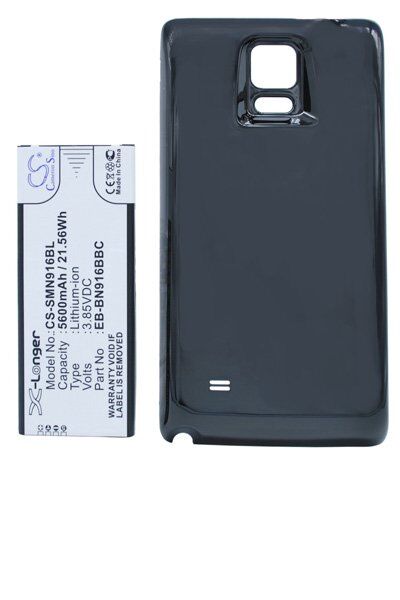 Samsung Batteri (5600 mAh 3.85 V, Sort) passende til Batteri til Samsung SM-N9108V Galaxy Note 4