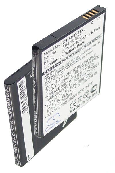 Samsung Batteri (1800 mAh 3.7 V) passende til Batteri til Samsung Galaxy S2 Skyrocket