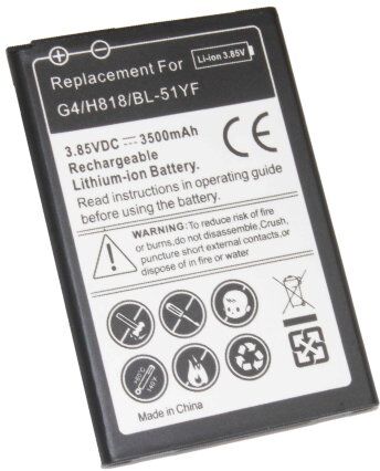 LG Batteri (3500 mAh 3.85 V, Sort) passende til Batteri til LG MS63