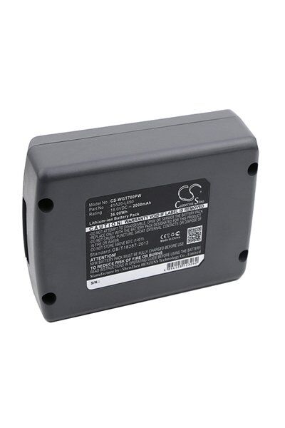 WOLF Garten Batteri (2000 mAh 18 V, Grå) passende til Batteri til WOLF Garten PSA 700