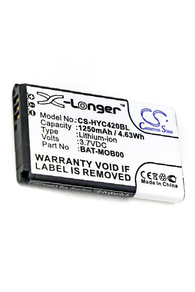 Honeywell Batteri (1250 mAh 3.7 V, Sort) passende til Batteri til Honeywell SL42