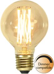 Star Trading LED-pære 3,7W dimbar, Vintage Gold 80mm