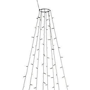 Konstsmide Juletrelys ring 8 slynger 2,4 meter med funklefunksjon - Amber