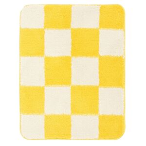 RugVista Luca Chess baderomsteppe - Gul / Off white 50x67