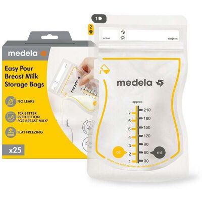 Medela Easy Pour Brystmelk Oppbevaringsposer - 25 stk Medela Easy Pour Brystmelk Oppbevaringsposer - 25 stk