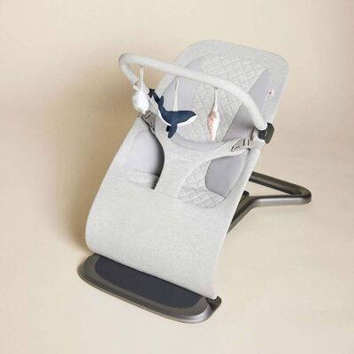 Ergobaby Evolve Vippestol inkl. bøyle, 3-i-1, Light Grey Ergobaby Evolve Vippestol inkl. bøyle, 3-i-1, Light Grey
