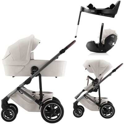 Britax Smile 5Z Barnevogn med Bilstol Baby-Safe Pro og base - Lux Soft Taupe Britax Smile 5Z Barnevogn med Bilstol Baby-Safe Pro og base - Lux Soft Taupe