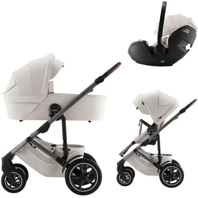 Britax Smile 5Z Barnevogn med Bilstol Baby-Safe Pro - Lux Soft Taupe Britax Smile 5Z Barnevogn med Bilstol Baby-Safe Pro - Lux Soft Taupe