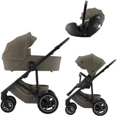 Britax Smile 5Z Barnevogn med Bilstol Baby-Safe Pro - Lux Urban Olive Britax Smile 5Z Barnevogn med Bilstol Baby-Safe Pro - Lux Urban Olive