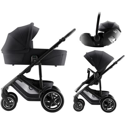 Britax Smile 5Z Barnevogn med Bilstol Baby-Safe Pro - Style Carbon Black Britax Smile 5Z Barnevogn med Bilstol Baby-Safe Pro - Style Carbon Black
