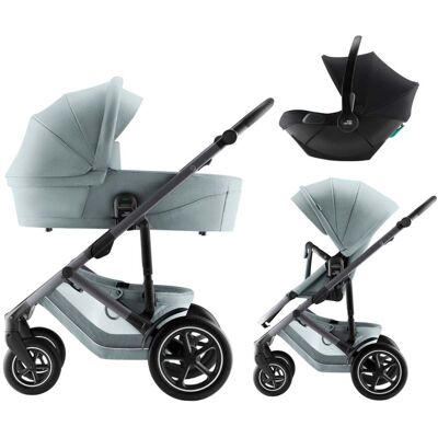 Britax Smile 5Z Barnevogn med Bilstol Baby-Safe Core - Style Harbour Blue Britax Smile 5Z Barnevogn med Bilstol Baby-Safe Core - Style Harbour Blue
