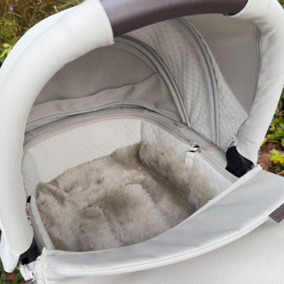 Tinkafu Lammeskinn til Vogn, Merinoull Taupe Tinkafu Lammeskinn til Vogn, Merinoull Taupe