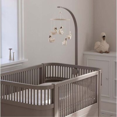 Sebra Sengehimmel‑stativ og Uro‑holder, Beige Sebra Sengehimmel‑stativ og Uro‑holder, Beige