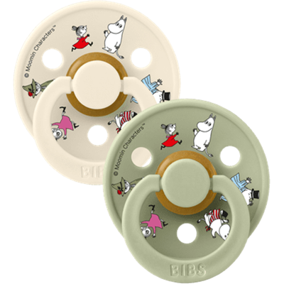 Bibs Smokker, 2stk Mummi Ivory, Latex - Size 1 Bibs Smokker, 2stk Mummi Ivory, Latex - Size 1