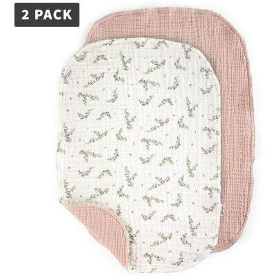 Sebra Stelleunderlag, Muslin Powder Blossom 2pk Sebra Stelleunderlag, Muslin Powder Blossom 2pk