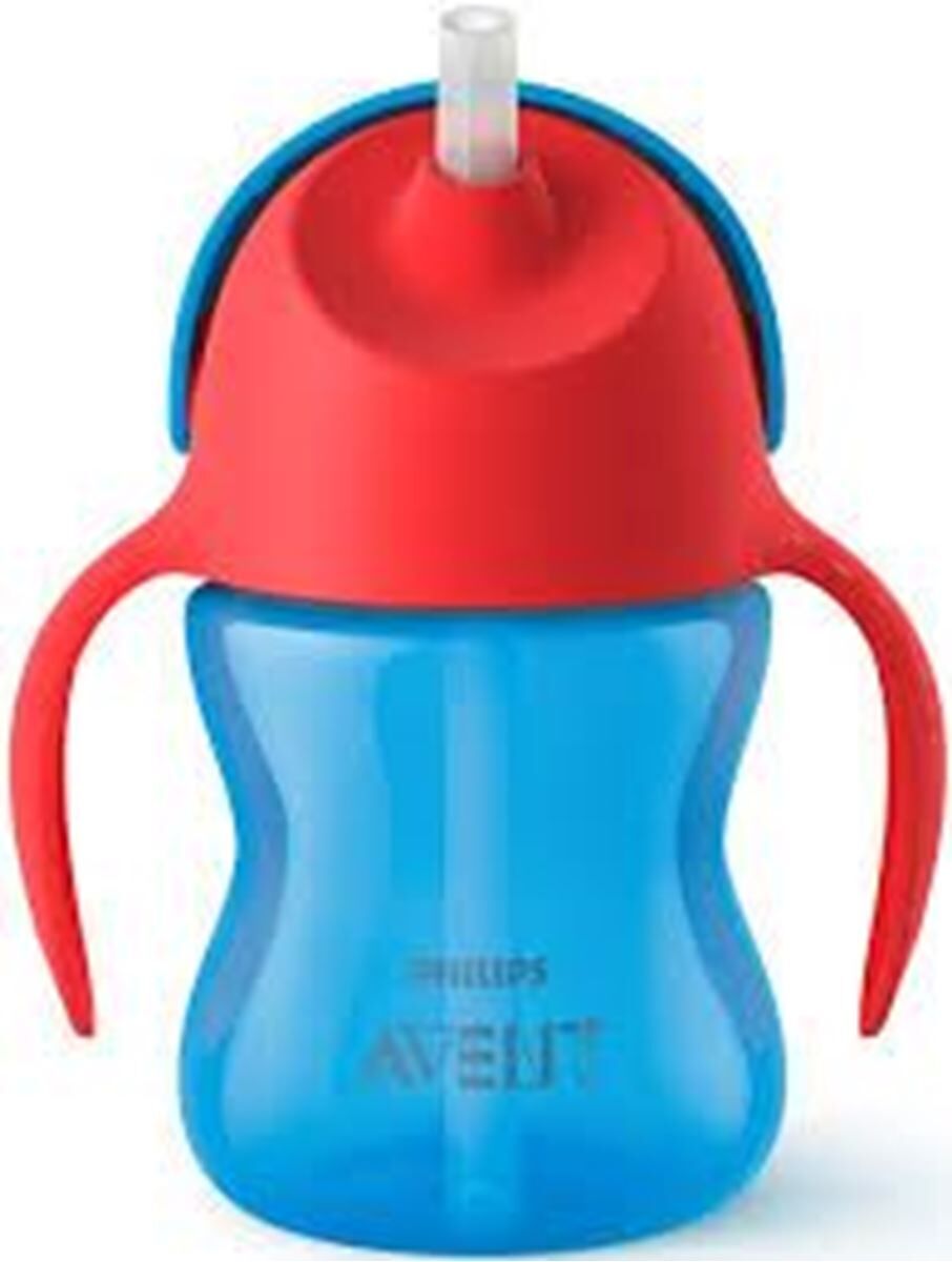 Philips Avent Straw Cup 200 ml Blå/Rød