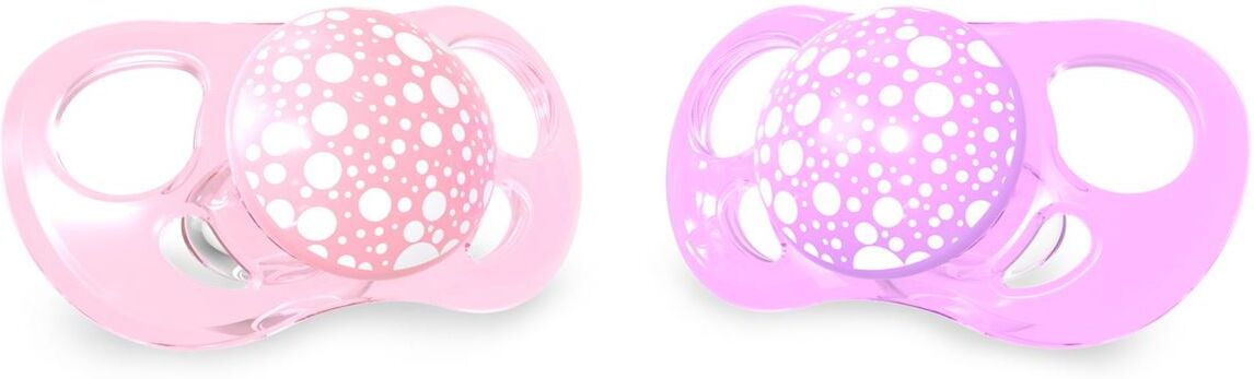 Twistshake 2x Pacifier 6+m Pastel Rosa Lilla