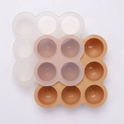 Lilletroll Fryseform med Lokk, 9x60ml - Hazel Brown Lilletroll Fryseform med Lokk, 9x60ml - Hazel Brown