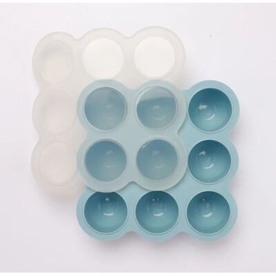 Lilletroll Fryseform med Lokk, 9x60ml - Blue Lilletroll Fryseform med Lokk, 9x60ml - Blue