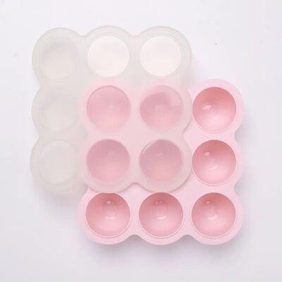 Lilletroll Fryseform med Lokk, 9x60ml - Soft Rose Lilletroll Fryseform med Lokk, 9x60ml - Soft Rose