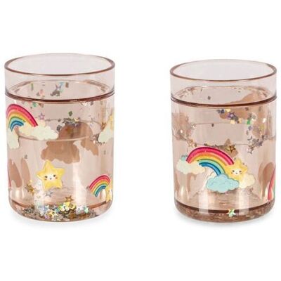 Konges Sløjd Glitterkopper, 2pk Rainbow Konges Sløjd Glitterkopper, 2pk Rainbow