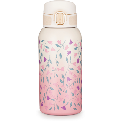 PETITE&MARS Drikkeflaske Barn, Flowers 500ml, Rustfritt Stål PETITE&MARS Drikkeflaske Barn, Flowers 500ml, Rustfritt Stål
