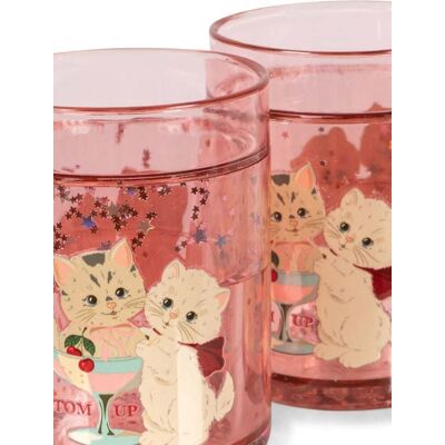 Konges Sløjd Glitterkopper, 2pk Rose Cat Konges Sløjd Glitterkopper, 2pk Rose Cat