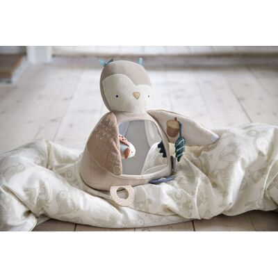 Sebra Aktivitetsleke, Uglen Blinky, maple beige Sebra Aktivitetsleke, Uglen Blinky, maple beige