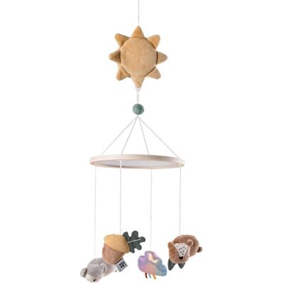 Sebra uro - musikkuro med babyspeil og Woodland figurer Sebra uro - musikkuro med babyspeil og Woodland figurer