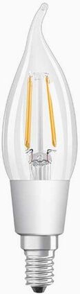 Osram LED-p&#230;re CL BA buet topp E14 Dim 4,5W/827 (40W)