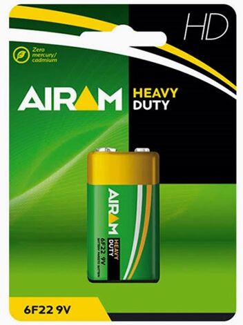 Airam Heavy Duty 6F22 9V batteri