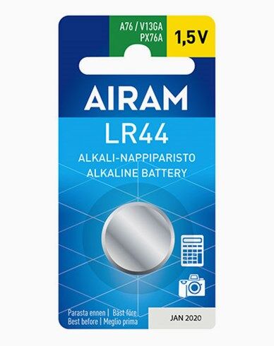 Airam LR44 (A76) 1,5V alkalisk knappebatteri